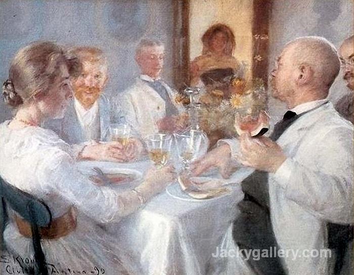 Luncheon at Antino by Peder Severin Kroyer paintings reproduction